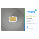 Achetez un lingot d’or certifié de 1 gramme au Comptoir de l’Or