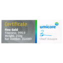 Achetez un lingot d’or certifié de 250 grammes au Comptoir de l’Or