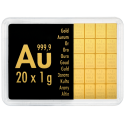 Achetez un Valcambi CombiBar 20 x 1 g en or au Comptoir de l’Or