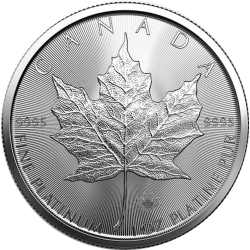 Achetez la Maple Leaf en platine 1 oz 2023 au Comptoir de l’Or