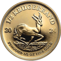 Achetez la Krugerrand en or ½ OZ de 2024 au Comptoir de l’Or
