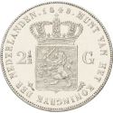 2½ gulden Willem II Nederland divers jaar