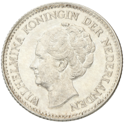 ½ gulden Wilhelmina Opgestoken haar